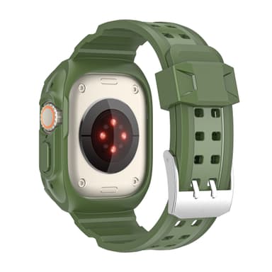 Apple Watch Ultra Ice Armour Frosted TPU integrert klokkebånd Grønn