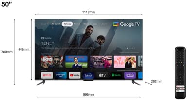 TCL 50'' QLED770 4K Smart TV (2023)