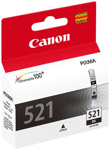 Canon blekkpatron CLI-521BK Sort