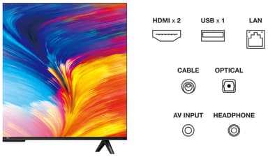 TCL 43'' P631 4K Smart TV (2023)