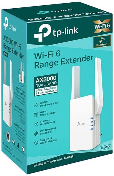 TP-Link RE705X WiFi 6 signalforlenger
