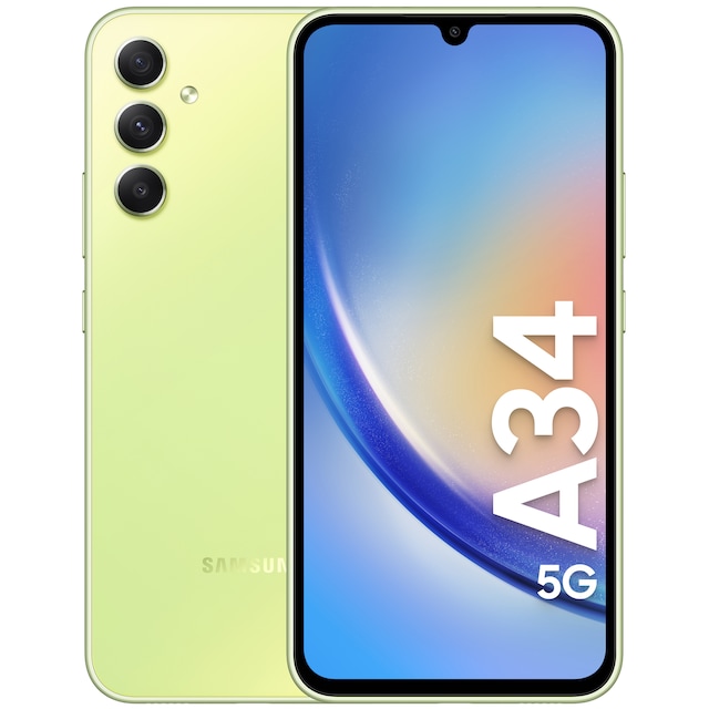Samsung Galaxy A34 5G smarttelefon 6/128GB (grønn)