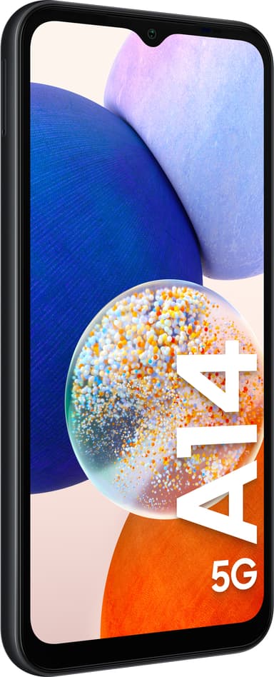Samsung Galaxy A14 5G smarttelefon 4/128GB (sort)