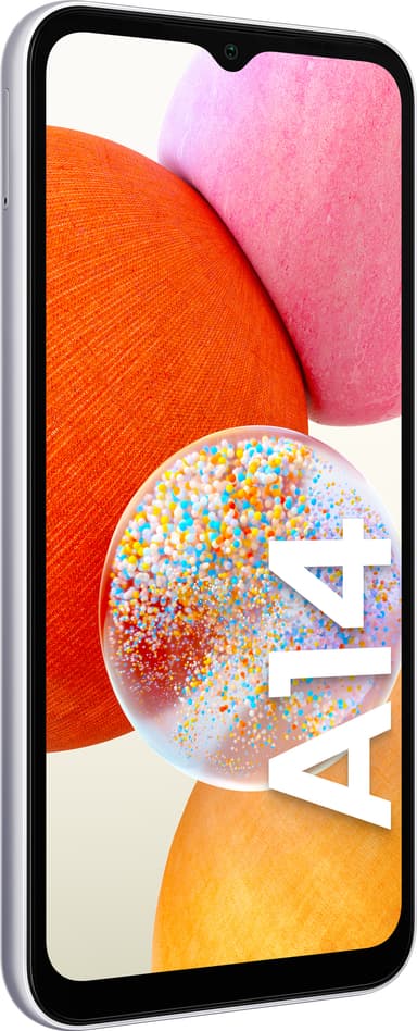 Samsung Galaxy A14 smarttelefon 4/128GB (sølv)