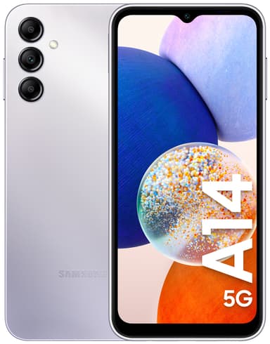 Samsung Galaxy A14 5G smarttelefon 4/64GB (sølv)