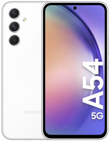 Samsung Galaxy A54 5G smarttelefon 8/128GB (hvit)