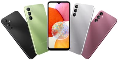 Samsung Galaxy A14 smarttelefon 4/128GB (sølv)