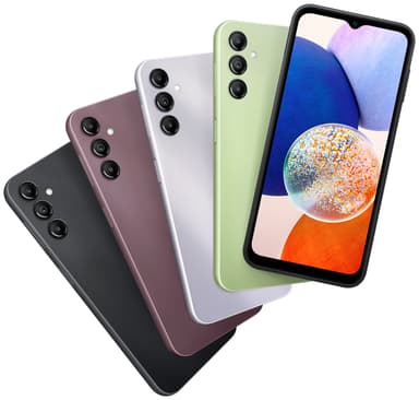 Samsung Galaxy A14 5G smarttelefon 4/128GB (sort)