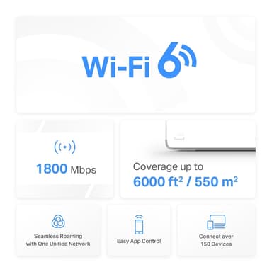 Mercusys Halo H70X Mesh Wi-Fi system (3-pakning)