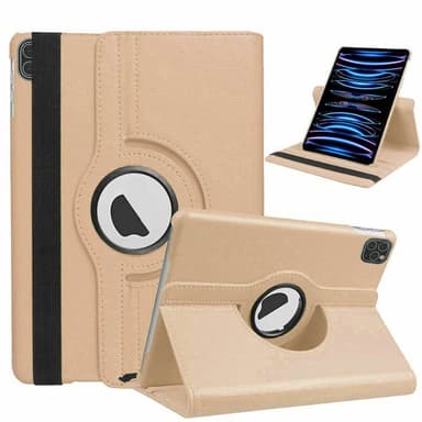 360° roterbar deksel Apple iPad Pro 12.9 (2021) - Gull