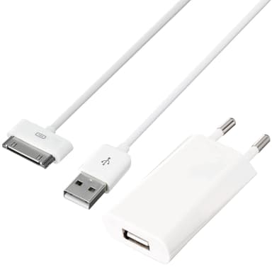 Sandstrøm 1A reiselader S61ATC3014 Ladere og kabler til Sandstrøm USB to 30 pin kabel Ladere og kabler til mobil