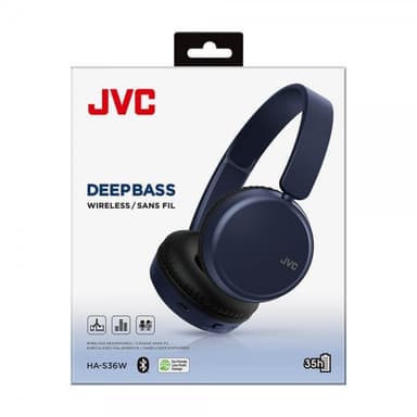 JVC Hodetelefoner On-Ear BT Blå HA-S36W