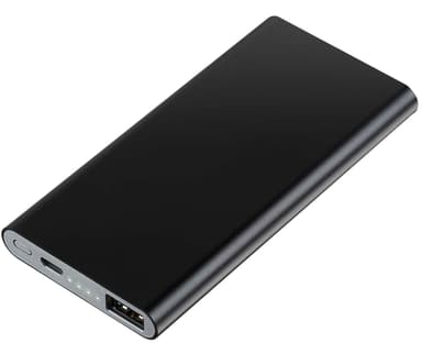 Sandstrøm Powerbank Slim 5000mAh (sort) Ladere og kabler Powerbank en trådløs lader til telefoner og nettbrett Elkjøp
