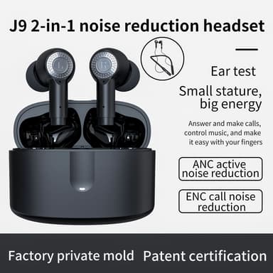 Trådløse ørepropper Bluetooth 5.3 Hvit