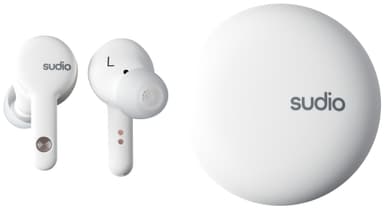 Sudio A2 trådløse in-ear hodetelefoner (hvit)