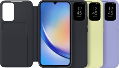 Samsung Galaxy A34 Smart View lommebokdeksel (sort)