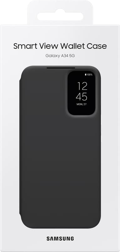 Samsung Galaxy A34 Smart View lommebokdeksel (sort)