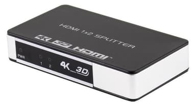 HDMI Splitter 1 i 2 ut 4K   30Hz Sort