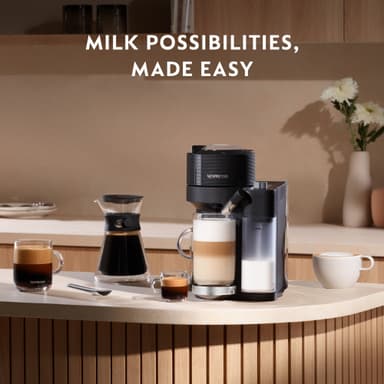 Nespresso Vertuo Lattissima kaffemaskin fra Delonghi ENV300.B (sort)