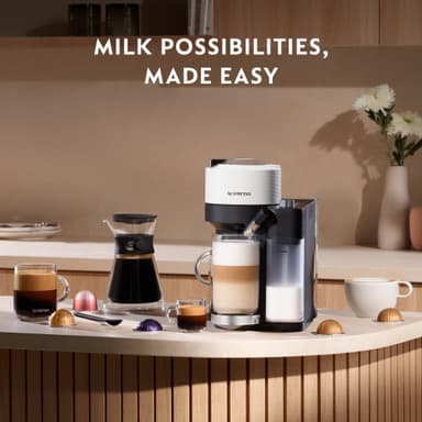 Nespresso Vertuo Lattissima kaffemaskin fra Delonghi ENV300.W (hvit)