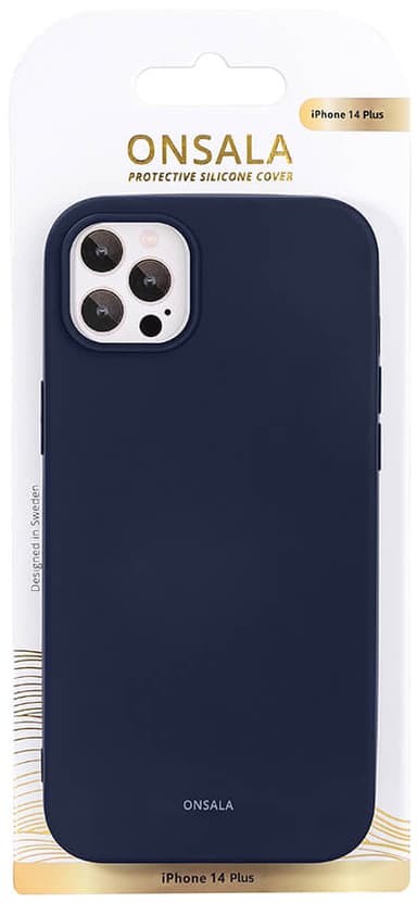 Onsala iPhone 14 Plus Silicone deksel (blå)