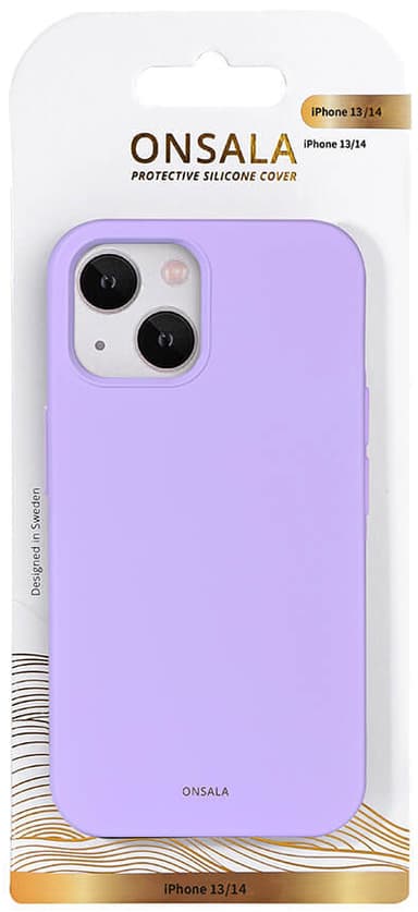 Onsala iPhone 14/13 Silicone deksel (lilla)
