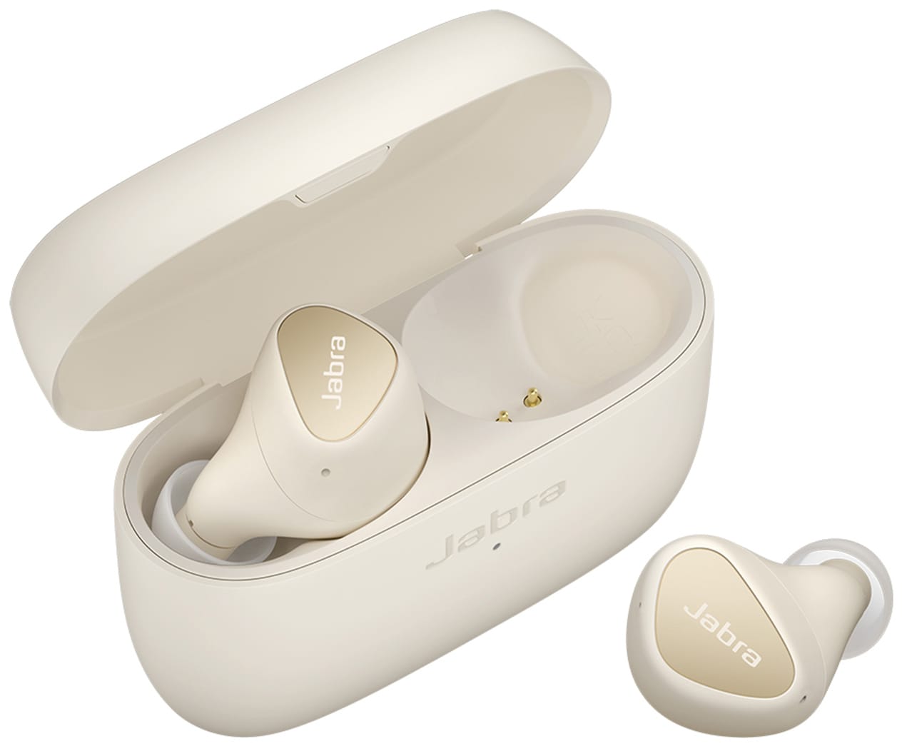 Jabra Elite 4 helt trådløse in-ear hodetelefoner (lys beige) - Elkjøp