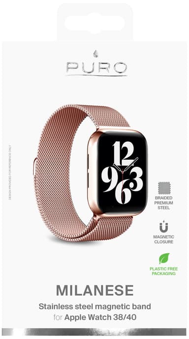 Puro Apple Watch 38-41mm Milanese reim (rosa)