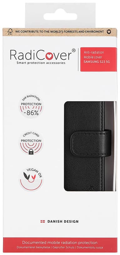 Radicover Flipcover til Samsung Galaxy S23 (sort)