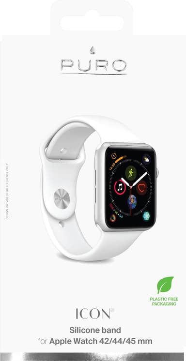 Puro Apple Watch 42-49mm reim (hvit)