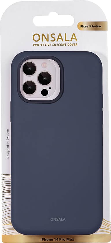 Onsala iPhone 14 Pro Max Silicone deksel (blå)
