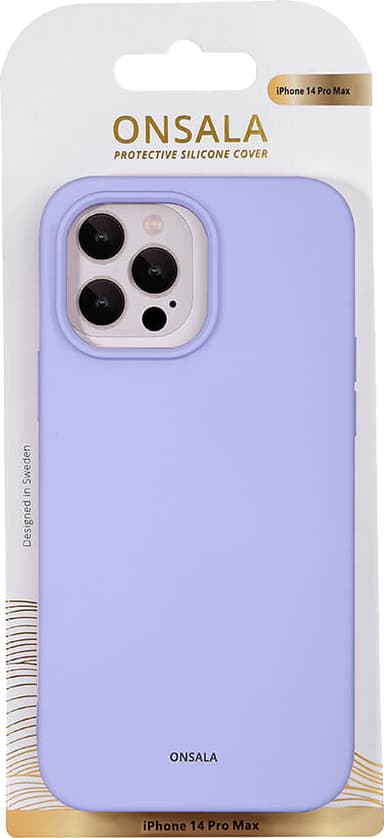 Onsala iPhone 14 Pro Max Silicone deksel (lilla)