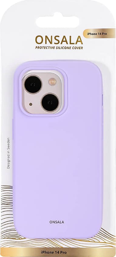 Onsala iPhone 14 Pro Silicone deksel (lilla)
