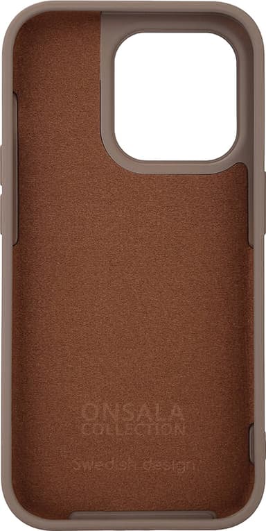 Onsala iPhone 14 Pro Max Silicone deksel (brun)