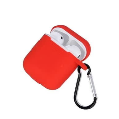 Airpods Beskyttelsesveske med krok, rød