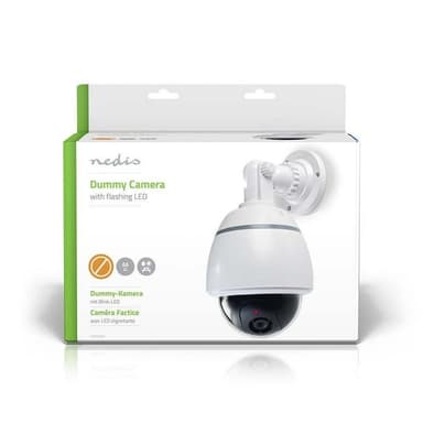 Nedis Dummy Security Camera | Kuppel | Batteri drevet | Innendørs | Hvit