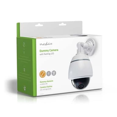Nedis Dummy Security Camera | Kuppel | Batteri drevet | Innendørs | Hvit