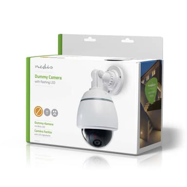 Nedis Dummy Security Camera | Kuppel | Batteri drevet | Innendørs | Hvit