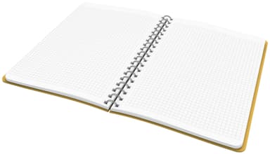 Leitz Cosy Soft Touch stor notatbok Hardcover med spiralinnbinding, ruter