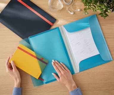 Leitz Cosy PP strikkmappe med lomme