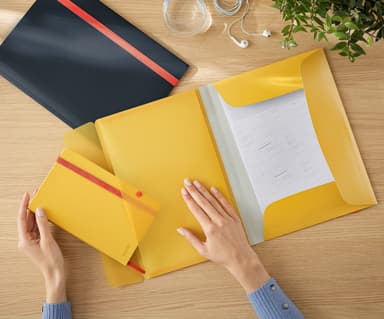 Leitz Cosy PP strikkmappe med lomme