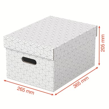 Esselte Home Medium oppbevaringsboks, pakke med 3