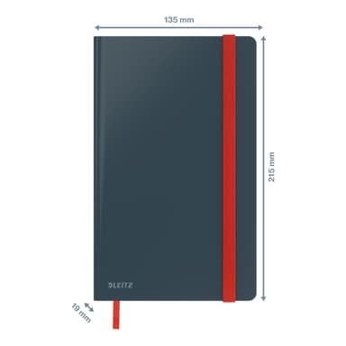 Leitz Cosy Soft Touch Notatbok Hardcover medium, ruter