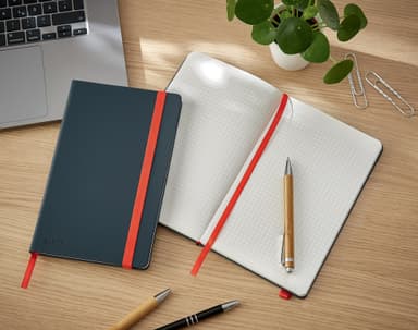 Leitz Cosy Soft Touch Notatbok Hardcover medium, ruter