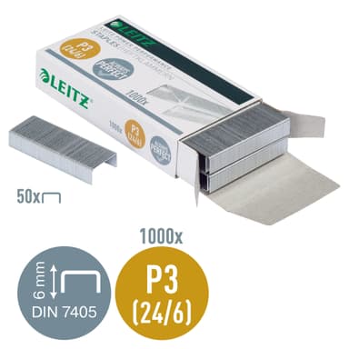 Heftestift Leitz Power Performance P3 24/6 Eske a 1000 
