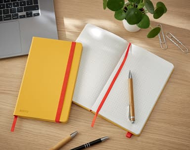 Leitz Cosy Soft Touch Notatbok Hardcover medium, ruter