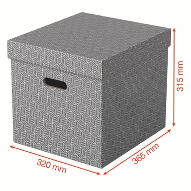 Esselte Home Cube oppbevaringboks, pakke med 3