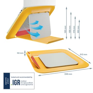 Leitz Ergo Cosy justerbart laptopstativ
