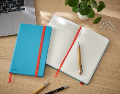 Leitz Cosy Soft Touch Notatbok Hardcover medium, ruter