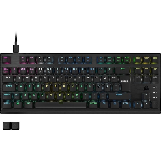 Corsair K60 PRO TKL RGB mekanisk gamingtastatur (sort) - Elkjøp